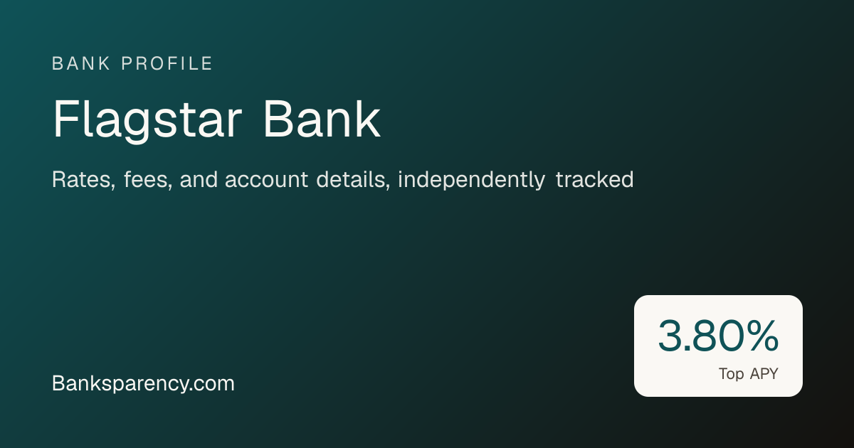 Flagstar Bank Savings & CD Rates | Banksparency