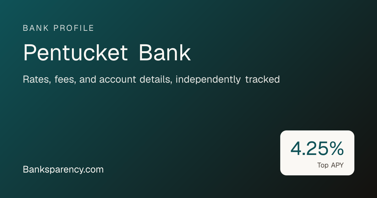 Pentucket Bank Savings, CD & Money Market Rates | Banksparency